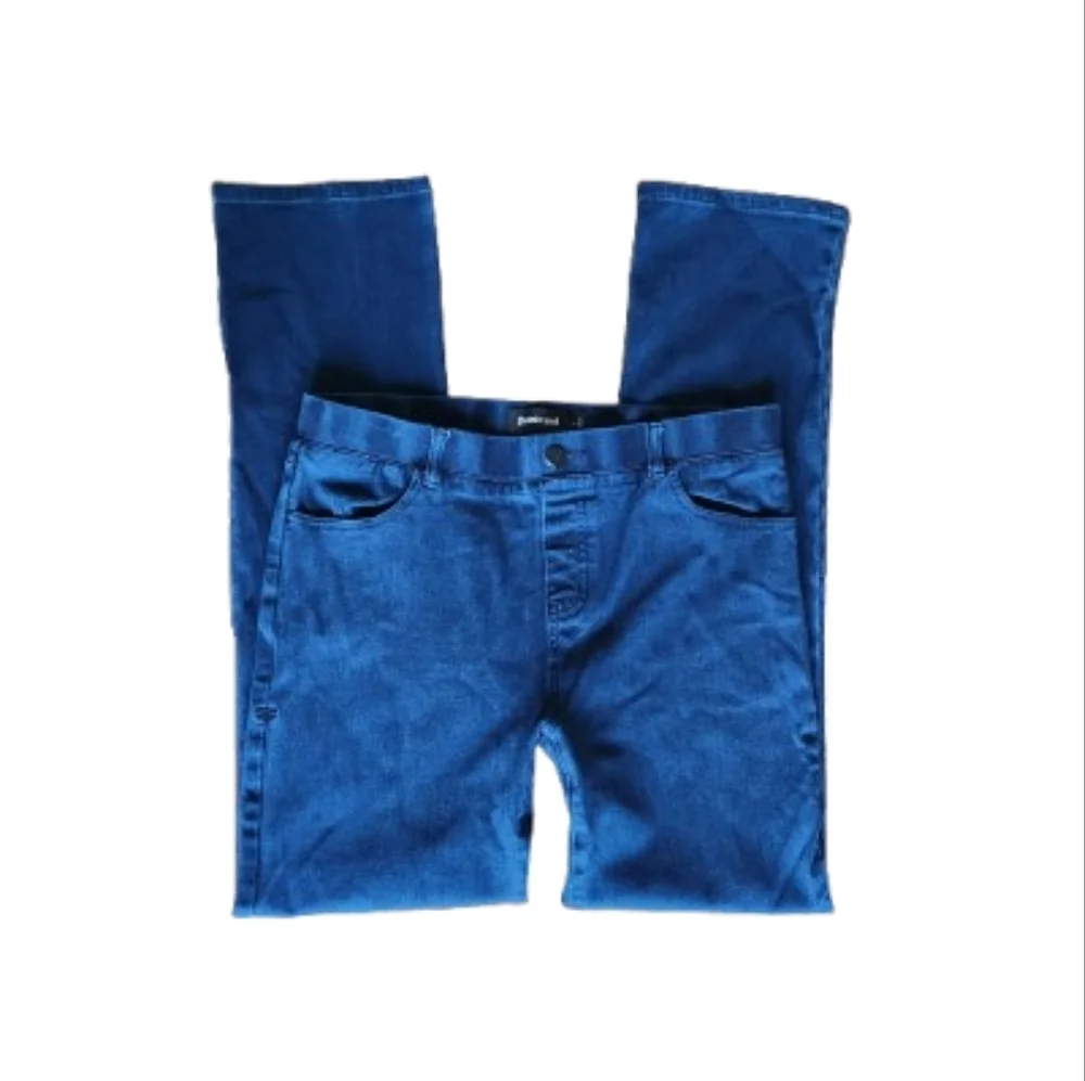 Betabrand Yoga Denim Pull-On Straight Jeans